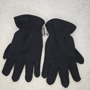 Mens Positherm Insulated Fleece Gloves Black Large Winter Warm Outdoor
